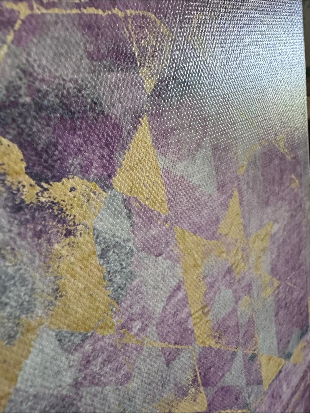 Oliver Gal Mandala Wall Art 1.5”Canvas Purple, Teal & Gold Bohemian Abstract